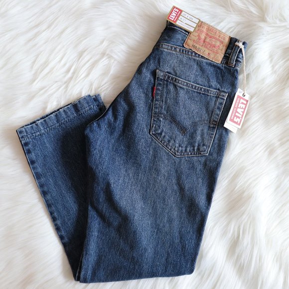 NEW Lowrise Levi's 1967 LOT #505 Straight Jeans 27 Vintage Distressed Patchwork - Picture 8 of 8